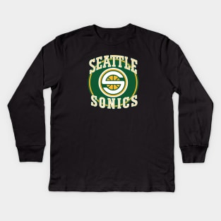 Seattle Supersonics Kids Long Sleeve T-Shirt